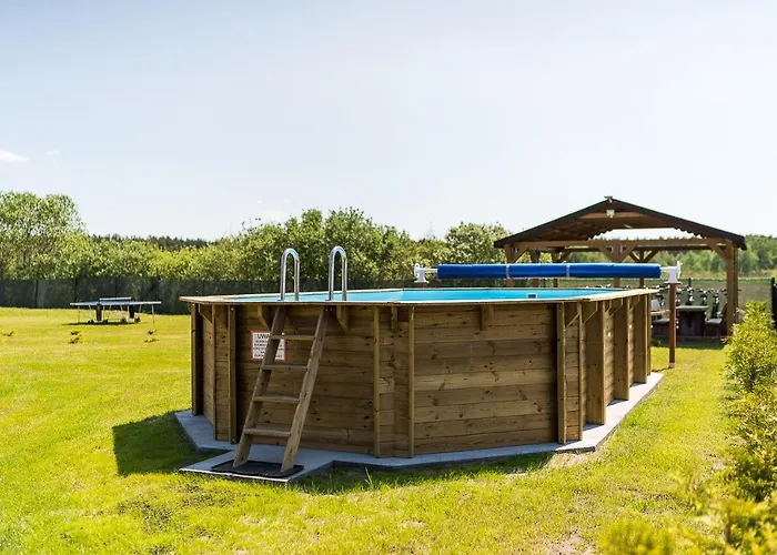 Деревянный коттедж Lawendowe Леба